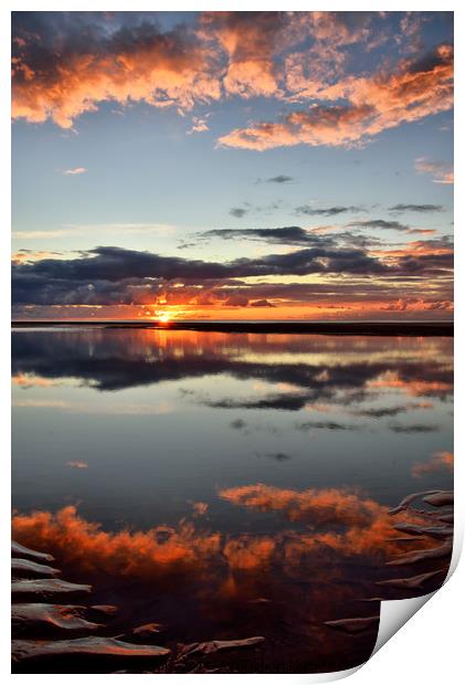 Cleveleys Sunset Print by Jason Connolly