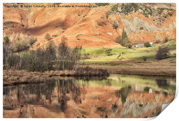 Cumbrian Reflections Print by Jason Connolly