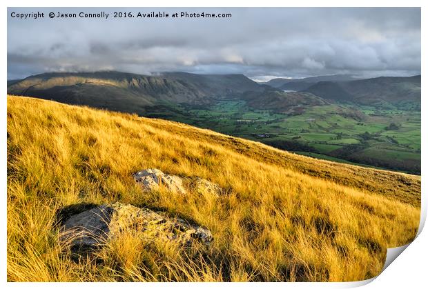 Views From Blencathra Print by Jason Connolly