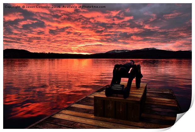 Windermere Sunset Print by Jason Connolly