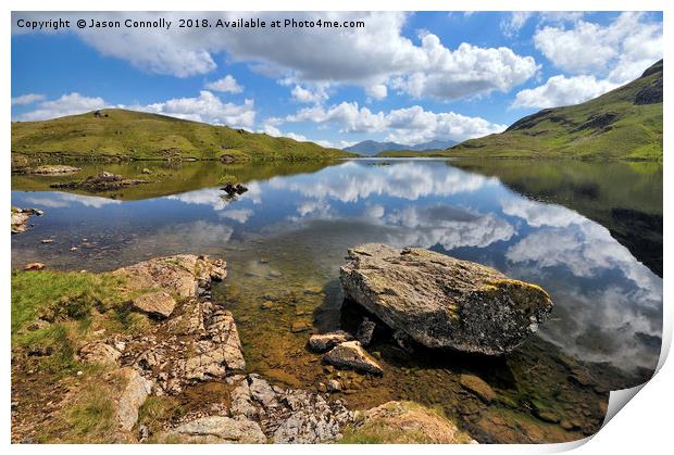 Stickle Tarn Reflections. Print by Jason Connolly