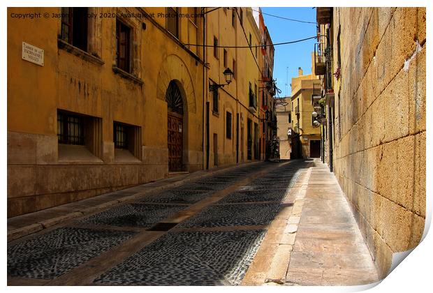 The Streets Of Tarragona. Print by Jason Connolly