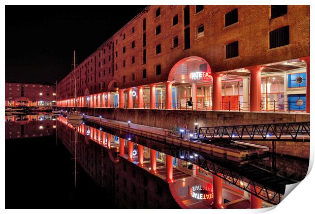 The Royal Albert Dock, Liverpool Print by Jason Connolly
