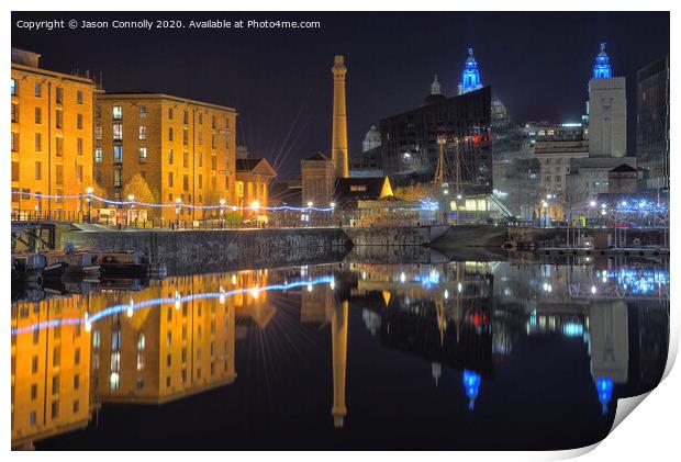 City Of Liverpool Reflections. Print by Jason Connolly