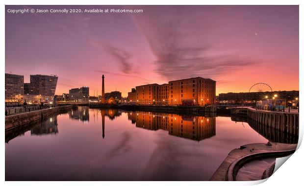 Sunrise At Royal Albert Dock. Print by Jason Connolly