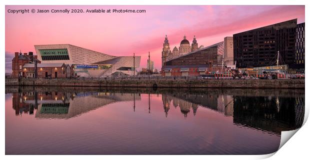 Liverpool Sunrise Reflections. Print by Jason Connolly