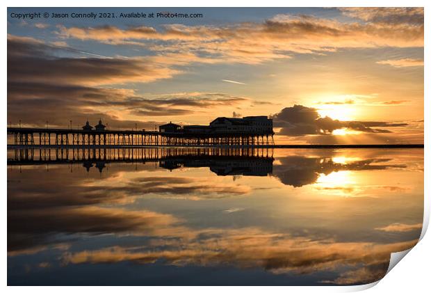 North Pier Sunset. Print by Jason Connolly