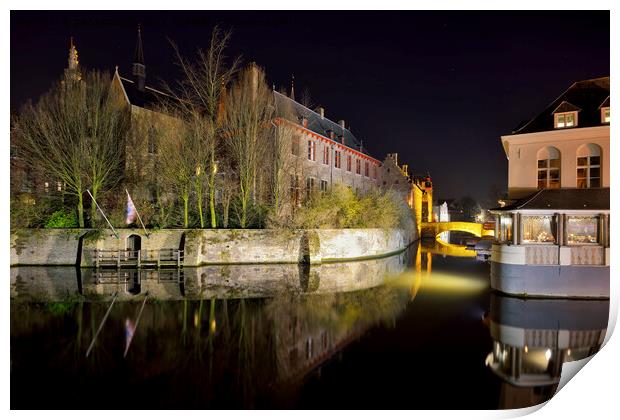 Evening Time In Bruges. Print by Jason Connolly