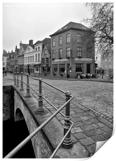 In Bruges, Belgium. Print by Jason Connolly
