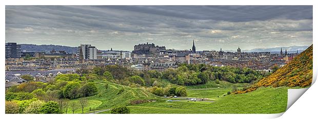 Edinburgh Panorama Print by Tom Gomez