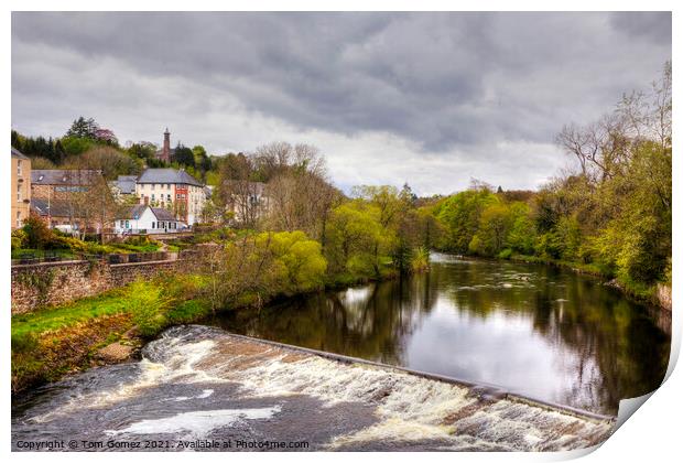 The River at Blairgowrie and Rattray Print by Tom Gomez
