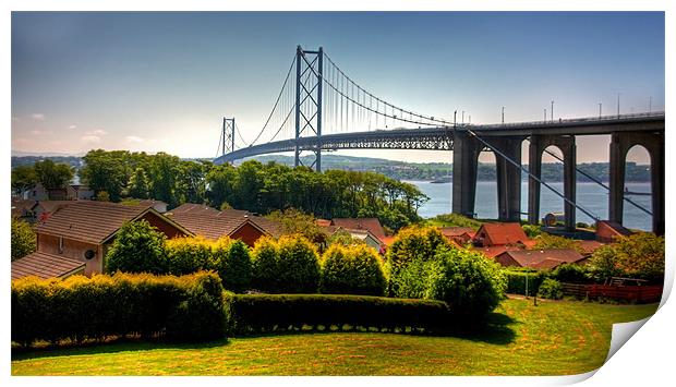 The Bridge from North Queensferry Print by Tom Gomez