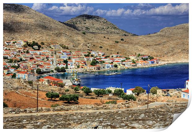 Halki View Print by Tom Gomez