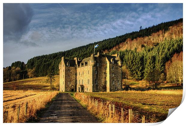 Clan Menzies Castle Print by Tom Gomez