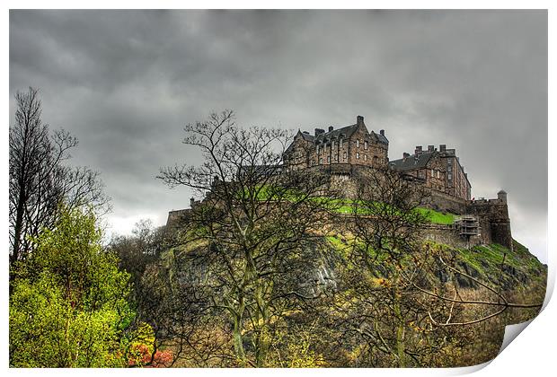 Edinburgh Castle Print by Tom Gomez