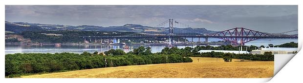 New Forth Crossing - 9 August 2012 Print by Tom Gomez
