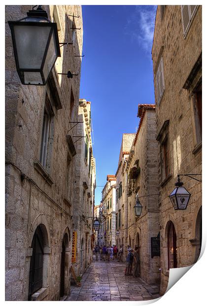 An Alley in Dubrovnik Print by Tom Gomez