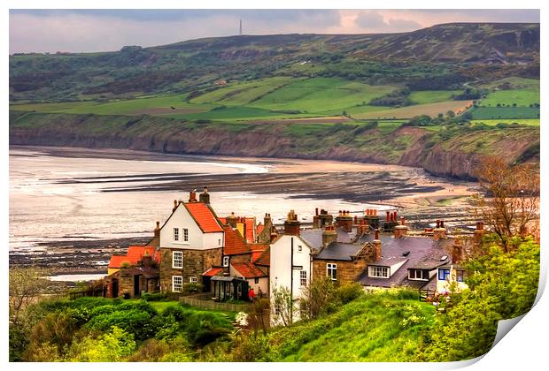 First view of Robin Hoods Bay Print by Tom Gomez