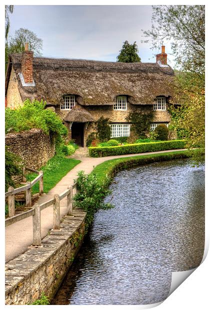 The Thatched Cottage Print by Tom Gomez