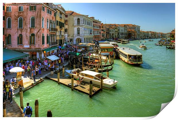 Crowded Venice Print by Tom Gomez