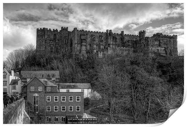 Durham Castle B&W Print by Tom Gomez