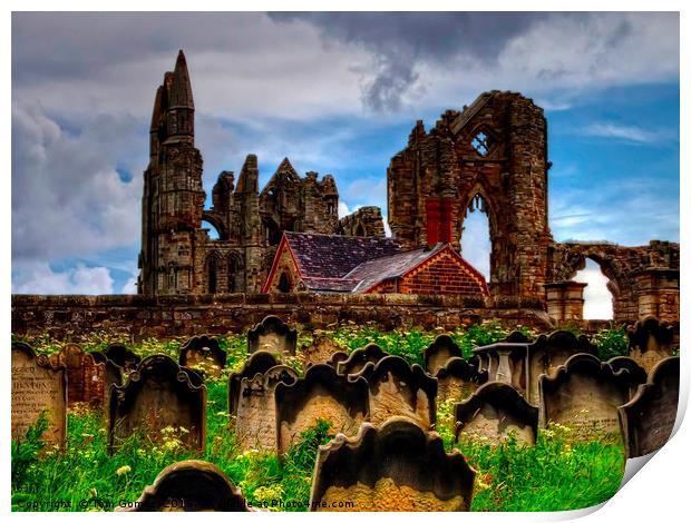 The Abbey from the Graveyard Print by Tom Gomez