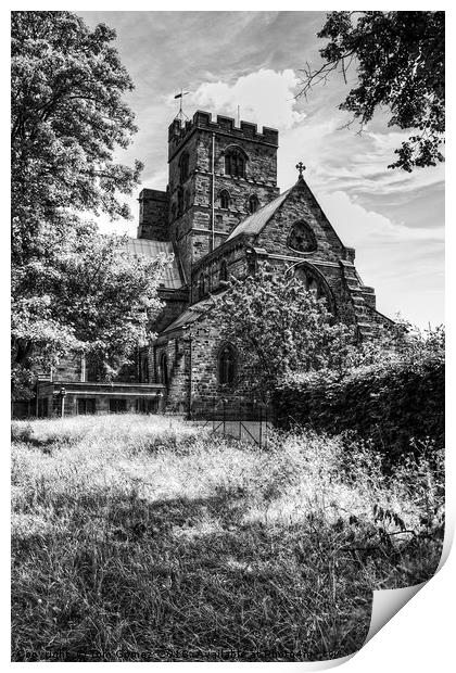 Carlisle Cathedral - B&W Print by Tom Gomez