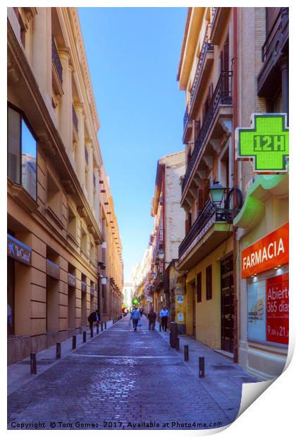 Streets of Madrid Print by Tom Gomez