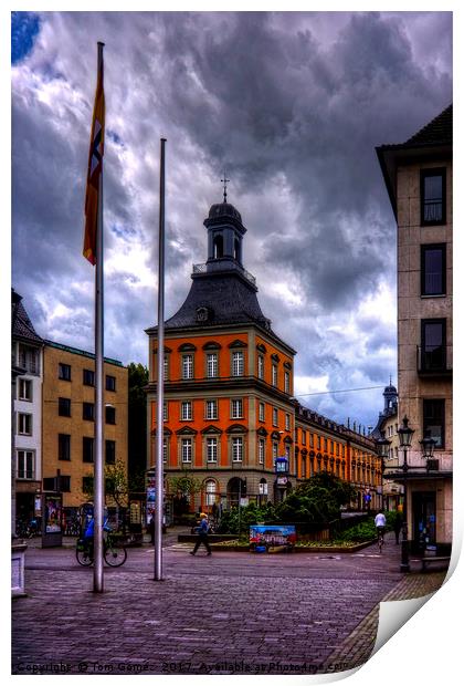 Bonn Castle Church Print by Tom Gomez