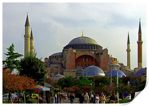 Hagia Sophia Print by Tom Gomez