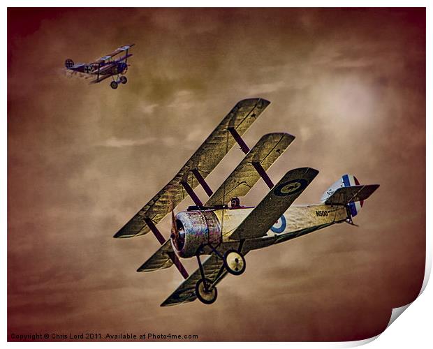 DOGFIGHT 1918 Print by Chris Lord