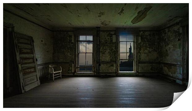 Ellis Island Empty Dreams Print by Chris Lord
