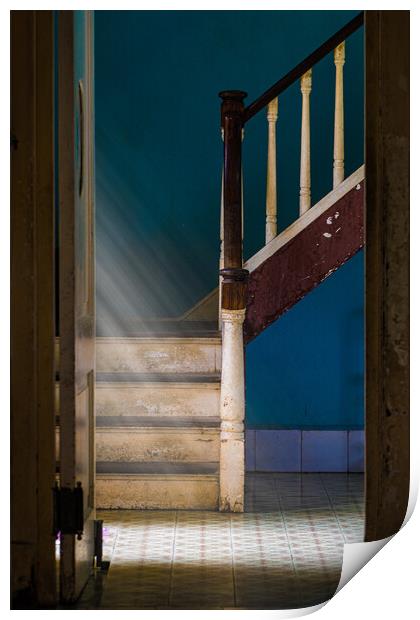 The Stairs Print by Chris Lord