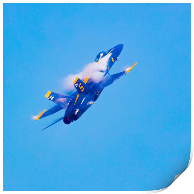 A Blue Angel Heading Skywards  Print by Chris Lord