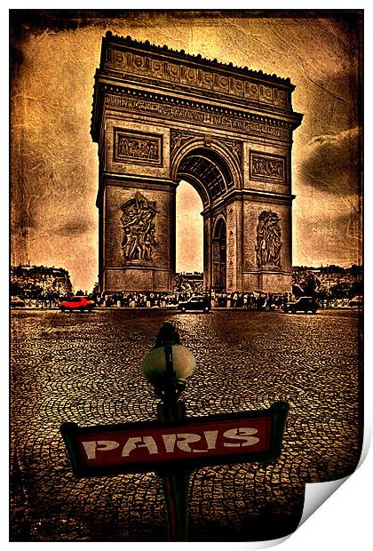 Arc de Triomphe de l'Étoile Print by Chris Lord