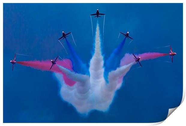 The Red Arrows Again! Print by Chris Lord