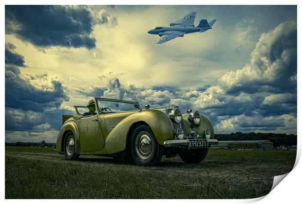 On The Airfield Print by Chris Lord