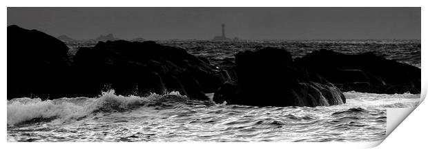 Wolf Rock Lighthouse Print by Karl Butler