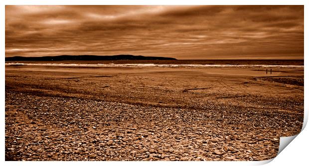 St Ives Sepia Print by Karl Butler