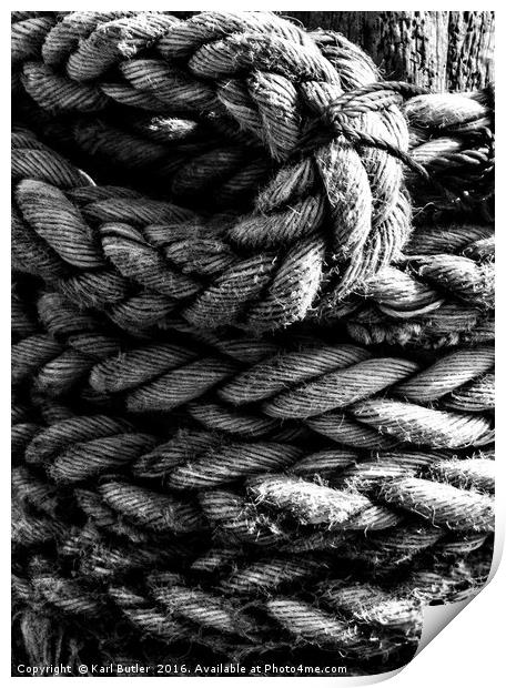 At the end of the rope Print by Karl Butler