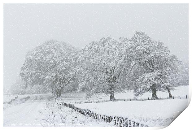 Snow Scene Print by Lynne Morris (Lswpp)