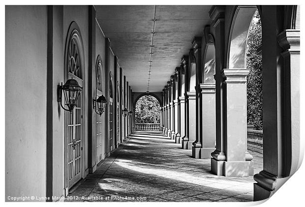 Arched Walkway Print by Lynne Morris (Lswpp)