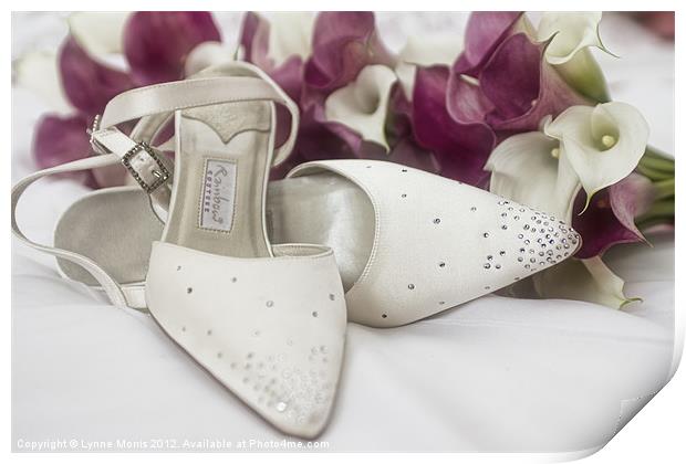 The Wedding Shoes Print by Lynne Morris (Lswpp)