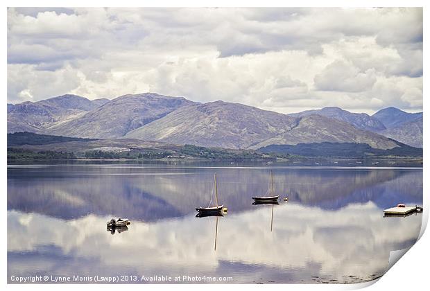 A Flat Calm Print by Lynne Morris (Lswpp)