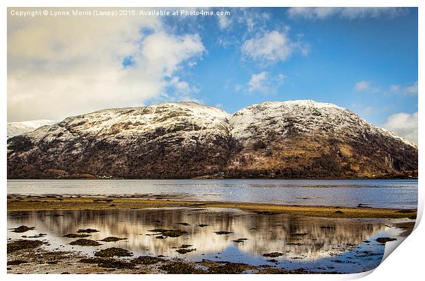  Loch Etive In Winter Print by Lynne Morris (Lswpp)