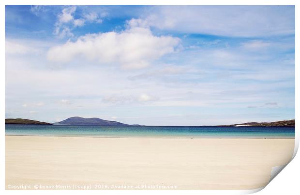 Sand, Sea and Sky Print by Lynne Morris (Lswpp)