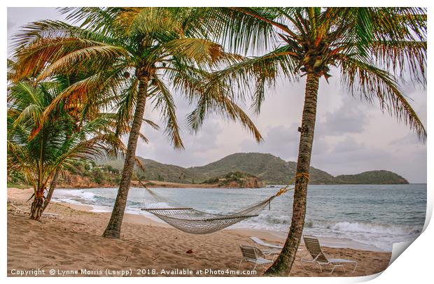 Beach Heaven Print by Lynne Morris (Lswpp)