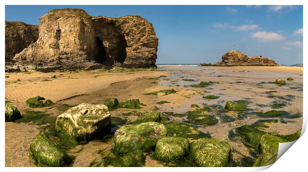 Perranporth Cornwall Print by Eddie John