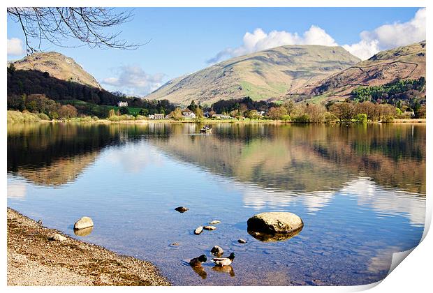 Spring at Grasmere Print by John Hare