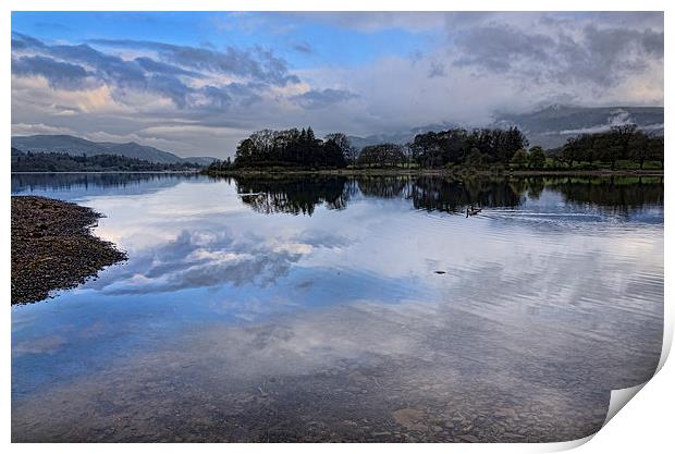 Early Morning Derwentwater Print by John Hare